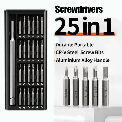 25-in-1 Screwdriver Set Multifunctional Household Screwdriver Set with Magnetic Removal Repair Tool Home Repair Tool