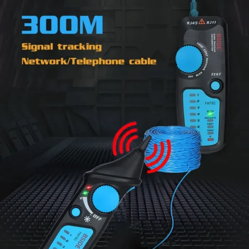 BSIDE FWT81 Network Cable Tracker and Tester for RJ11/RJ45 Ethernet and Phone Wires