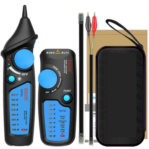 BSIDE FWT81 Network Cable Tracker and Tester for RJ11/RJ45 Ethernet and Phone Wires