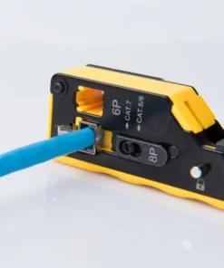 RJ45 Pass-Through Crimp Tool for Cat6/Cat5 Ethernet | Crimper, Cutter & Wire Stripper