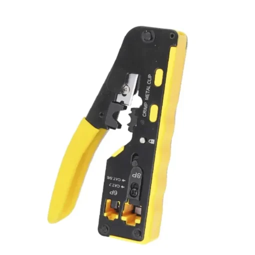 RJ45 Pass-Through Crimp Tool for Cat6/Cat5 Ethernet | Crimper, Cutter & Wire Stripper