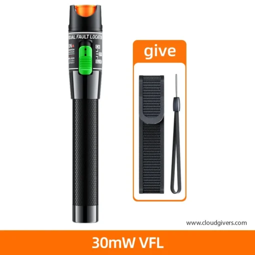 30MW Visual Fault Locator Fiber Optic Cable Tester | 10-60Km Range | VFL FC/SC/ST Optic